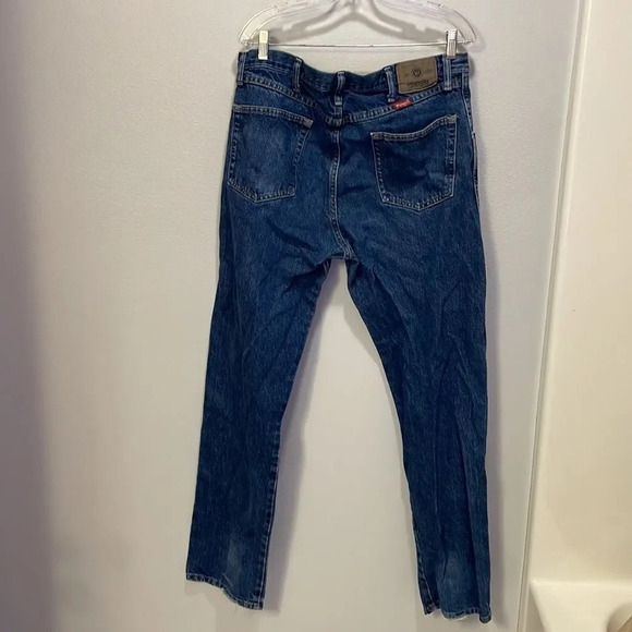 Wrangler mens denim blue jeans - Picture 4 of 8